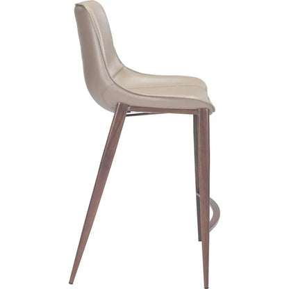 Magnus Counter Stool 2PC Gray & Walnut