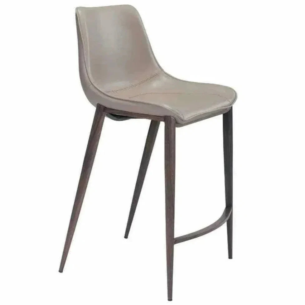 Magnus Counter Stool 2PC Gray & Walnut