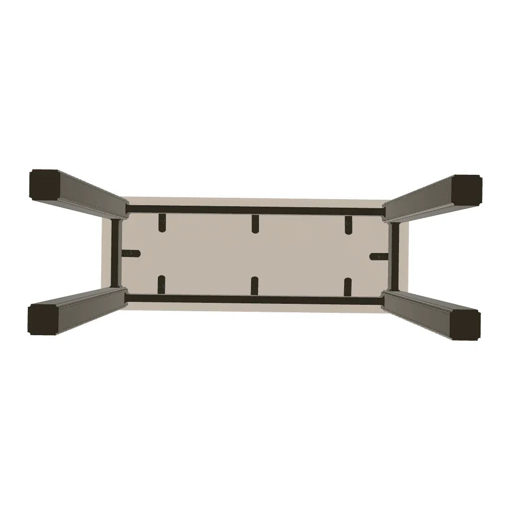 Marine Grade Polymer Top Table 10" X 27" Chaise Table