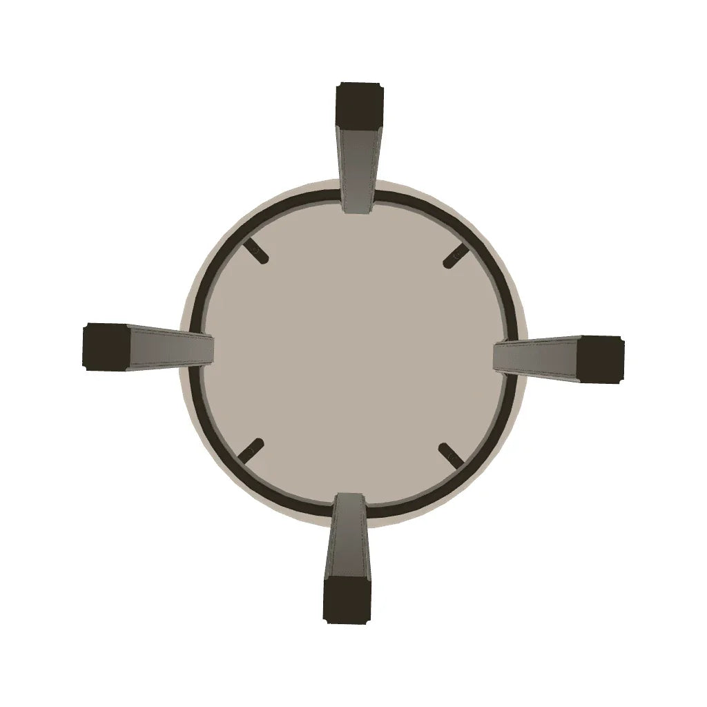 Marine Grade Polymer Top Table 21" Round End Table