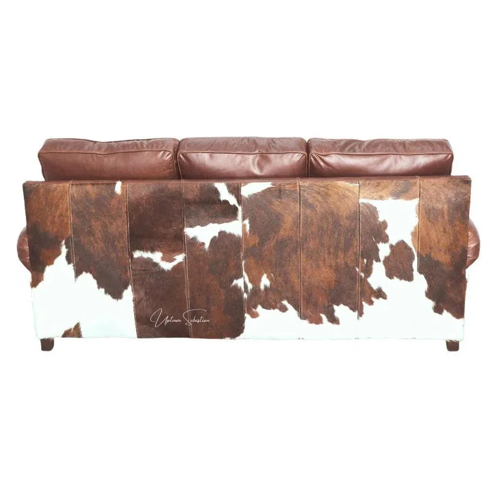Marshal Western Caramel Leather Sofa