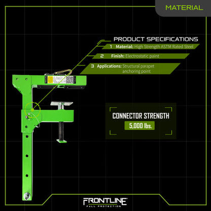 Frontline ROP16 Parapet Adjustable Non-Penetrating Anchor