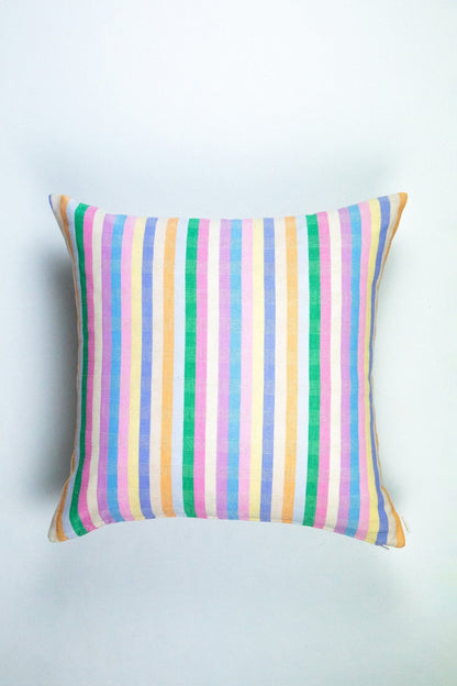 Maxine Pastel Rainbow Stripe Pillow