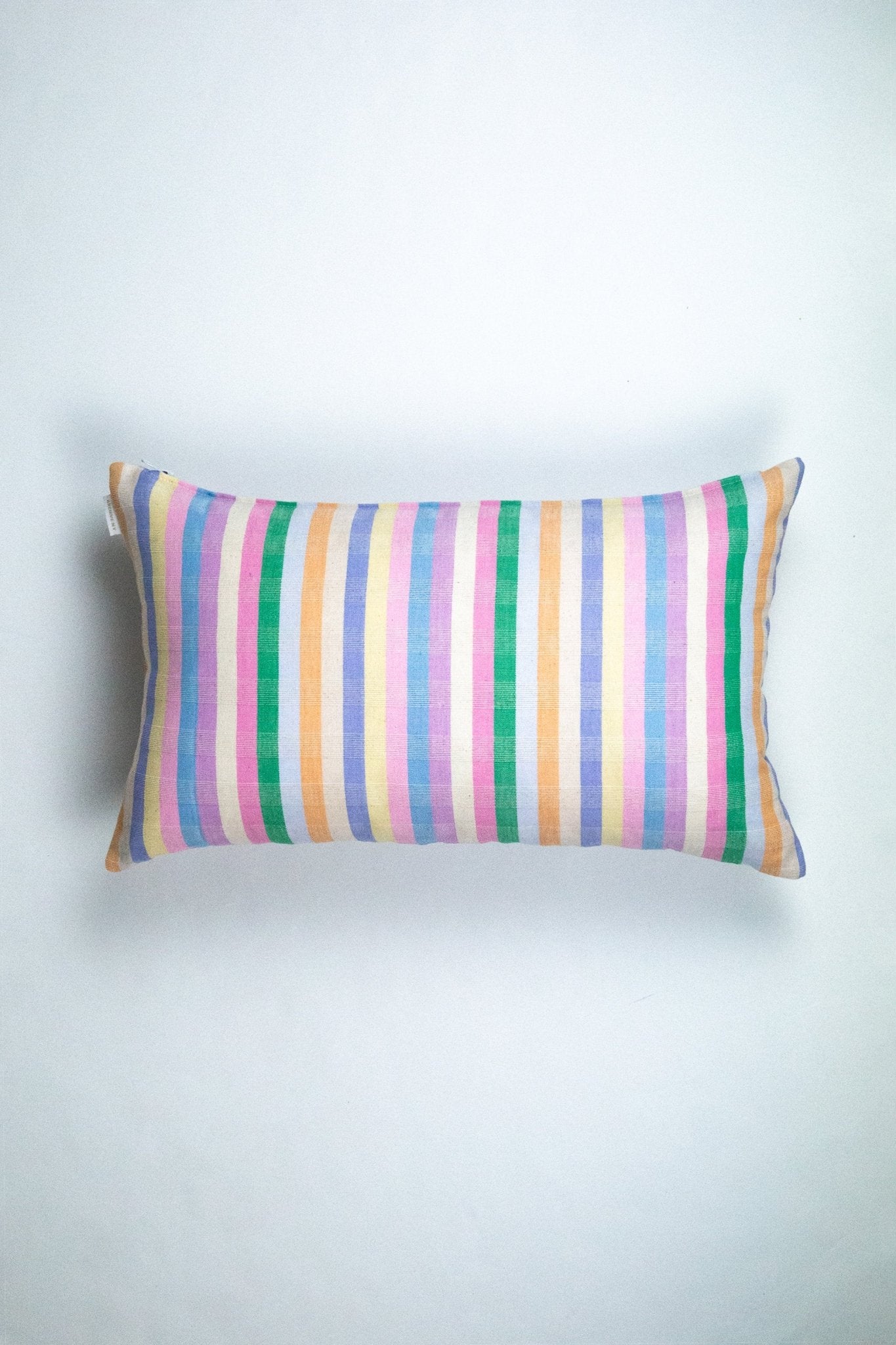 Maxine Pastel Rainbow Stripe Pillow