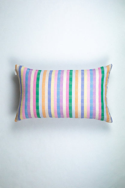 Maxine Pastel Rainbow Stripe Pillow