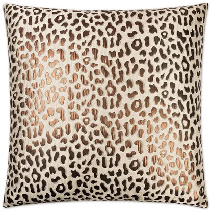 Metallic Cheetah Brown Throw Pillow Insert