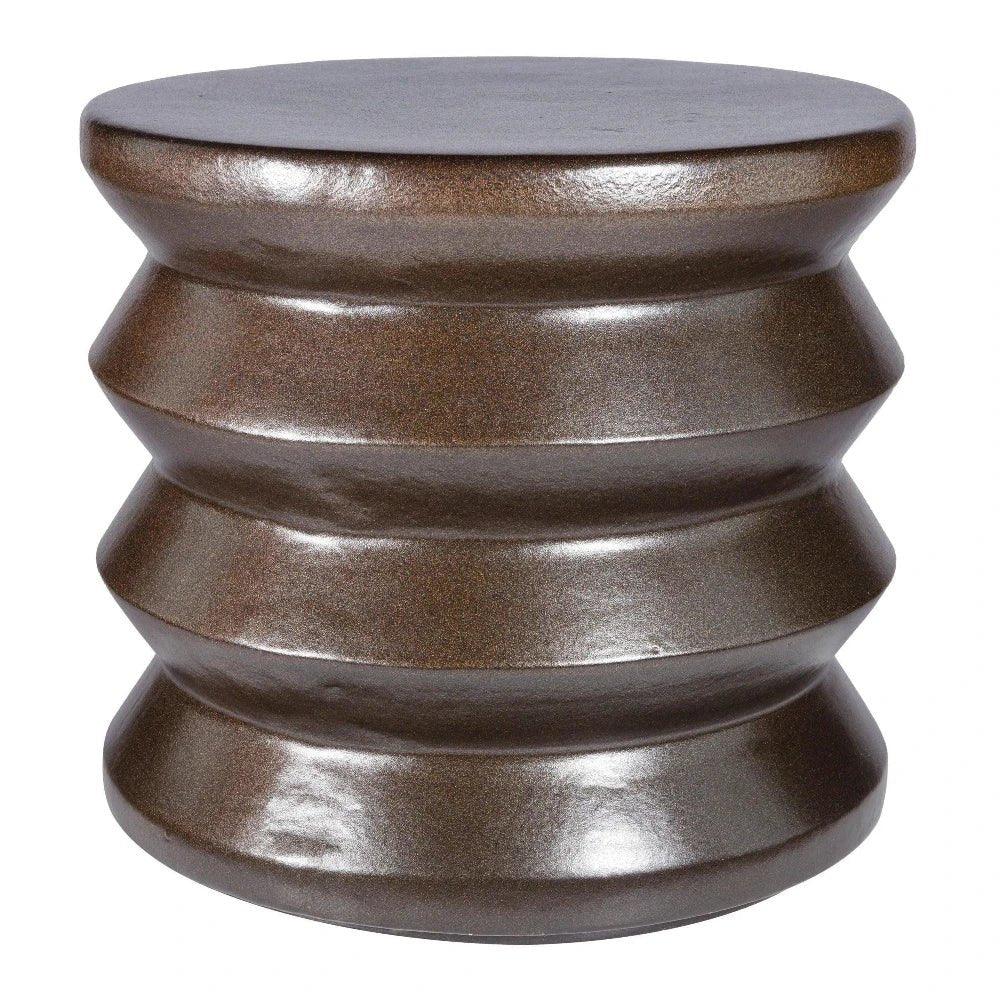 Mirage Accent Table - Pyrite Brown Outdoor End Table