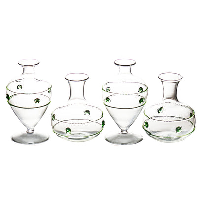 Miss Rose Clear Glass Bud Vase 2PC
