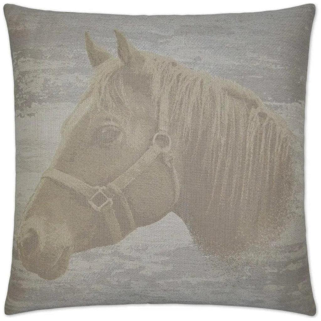 Mister Ed Grey Throw Pillow With Insert
