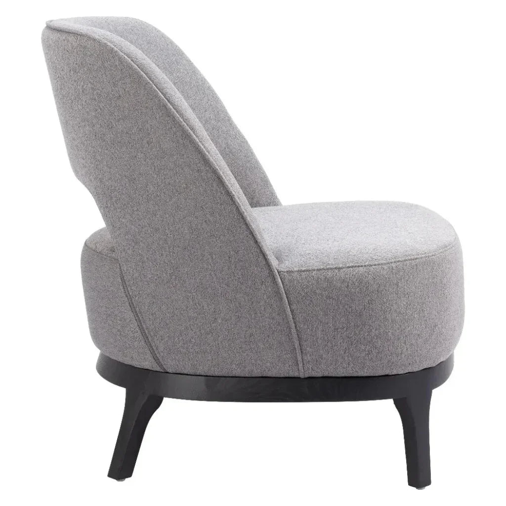 Mistley Wood Gray Armless Accent Chair