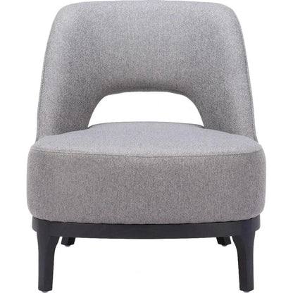 Mistley Wood Gray Armless Accent Chair