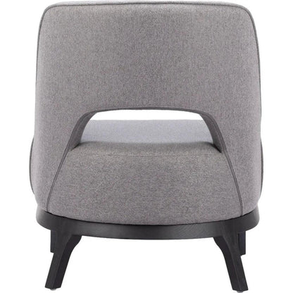 Mistley Wood Gray Armless Accent Chair