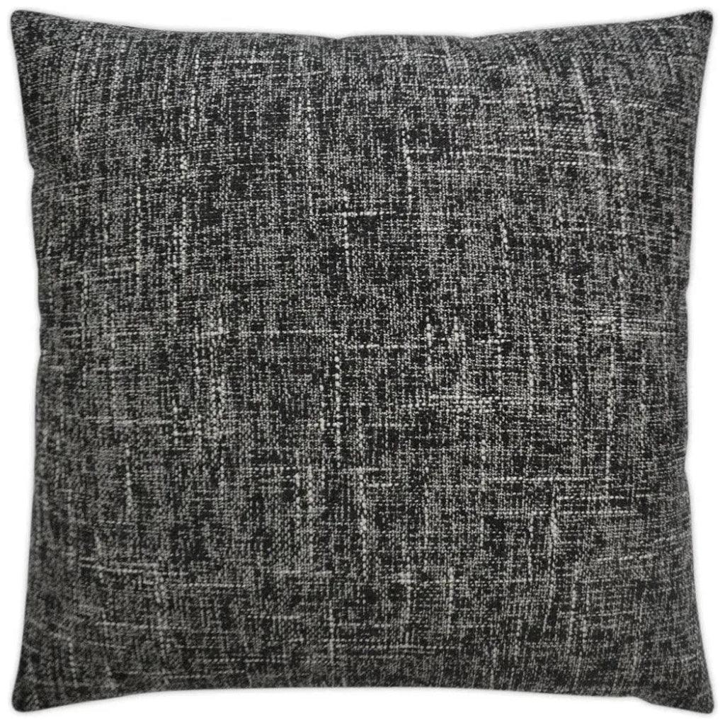 Mixology Onyx Black Throw Pillow With Insert