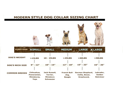 Modern Style Quick-Release Coral Reef Leather Dog Collar
