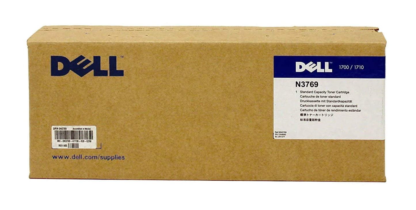 New, Pre-Owned - Dell 1700n/1710n Standard Yield Black Laser Toner Cartridge, N3769