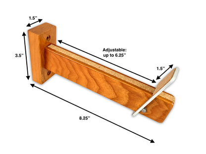 Solid Oak Snowboard Display | Minimalist Wood Rack | Holds 20 lbs