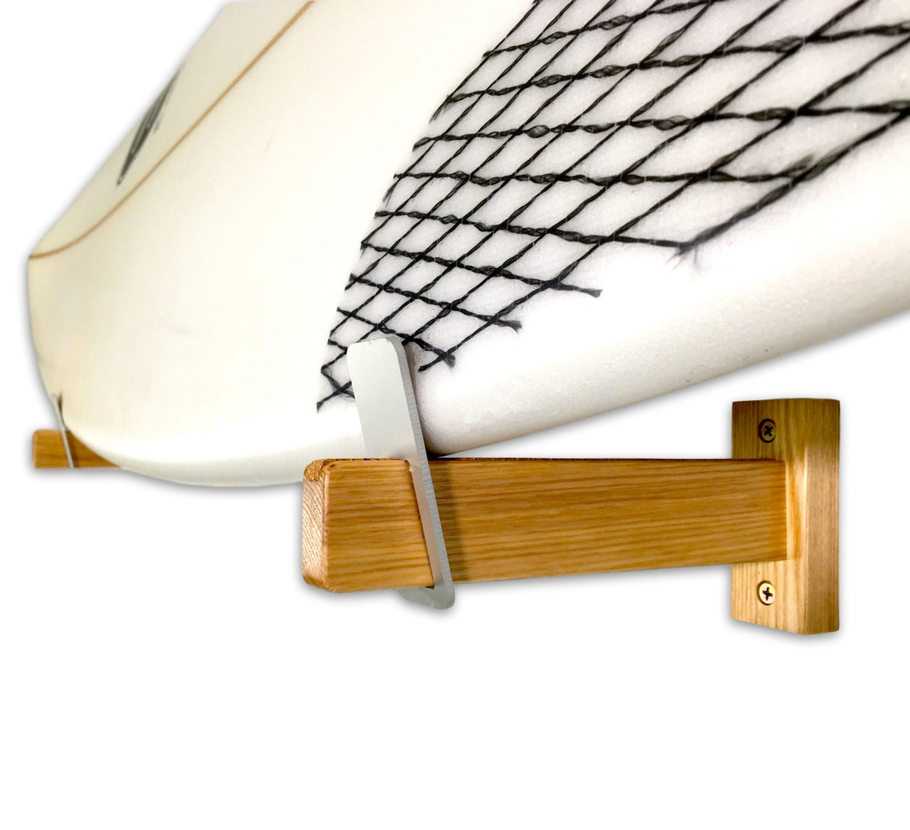 Solid Oak Snowboard Display | Minimalist Wood Rack | Holds 20 lbs