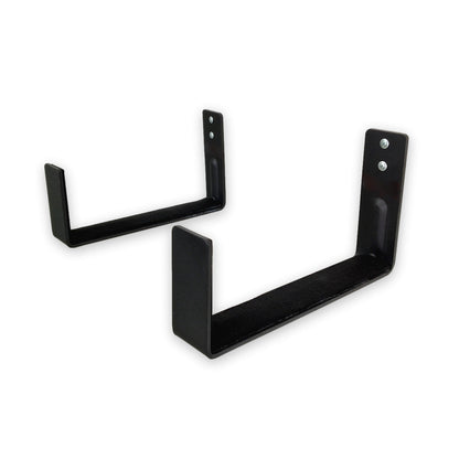 11" x 6" Minimalist Wall Hooks | Large | 2-Pack | Holds 50 lbs