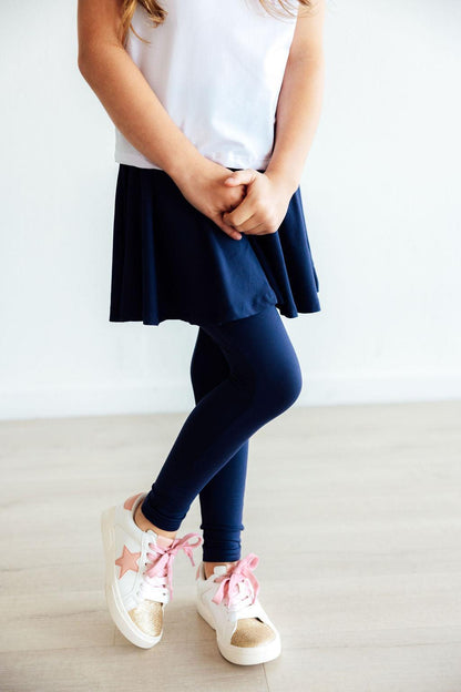 Navy Twirl Skegging
