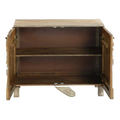 Nayven Wood Two Doors Accent Cabinet