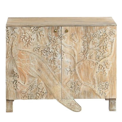 Nayven Wood Two Doors Accent Cabinet