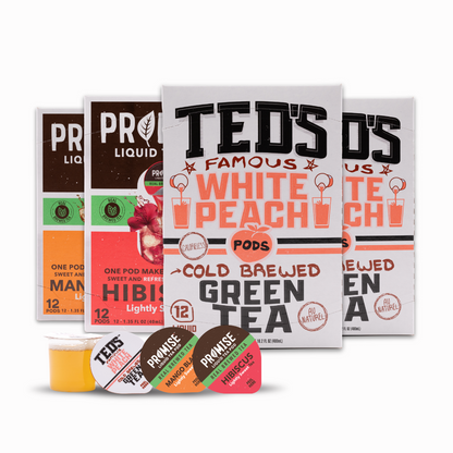 Ted's Famous White Peach Cold Brewed Green Tea