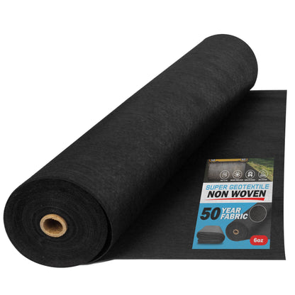 6 oz Non Woven Needle Punched Geotextile Filter Fabric - 50 Year Fabric