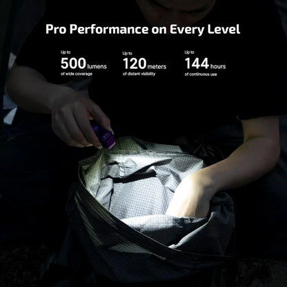 OLIGHT OCLIPPROPU Oclip Pro Clip on Flashlight with Floodlight - Purple