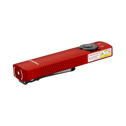 OLIGHT ARKFELDPRO3RRDCWV3RGL Arkfeld Pro Flat EDC Flashlight with LED Light UV and Laser - Red
