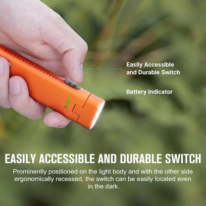 OLIGHT ARKFLEXOGSK Arkflex Adjustable Right Angle Flashlight - Orange Skeleton
