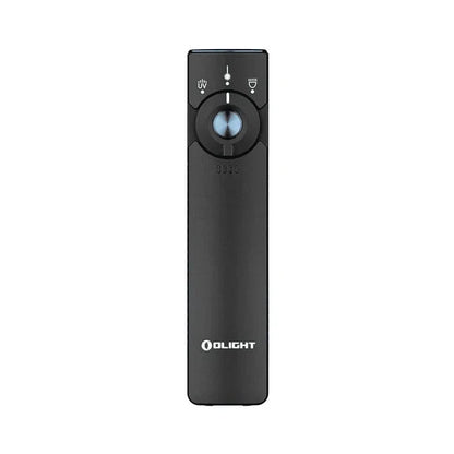 OLIGHT ARKFELDPRO3RBKCWV3 Arkfeld Pro Flat EDC Flashlight with LED Light UV and Laser - Black