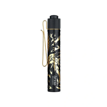 OLIGHT I3T2DGPNGDBK i3T 2 EOS Small EDC Flashlight - Dragon & Phoenix Golden Black