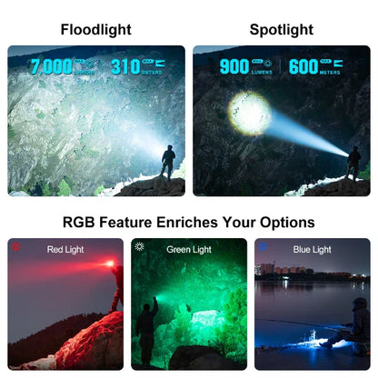 OLIGHT MARAUDERMINIBK Marauder Mini Powerful LED Flashlight With RGB - Black