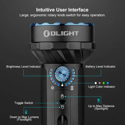 OLIGHT MARAUDERMINIBK Marauder Mini Powerful LED Flashlight With RGB - Black