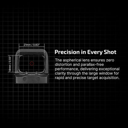 OLIGHT OSIGHTSRDDOTBK Osight S 2 MOA Dot & 32 MOA Circle with OAL Material