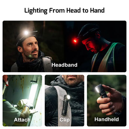 OLIGHT PERUN3BK Perun 3 Headlamp 3000 Lumens White Light and Red Light - Black