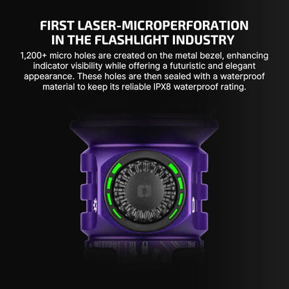 OLIGHT SEEKER4PROVIOLET Seeker 4 Pro High Power Flashlight Color - Cyber Violet CW(5700~7000K)