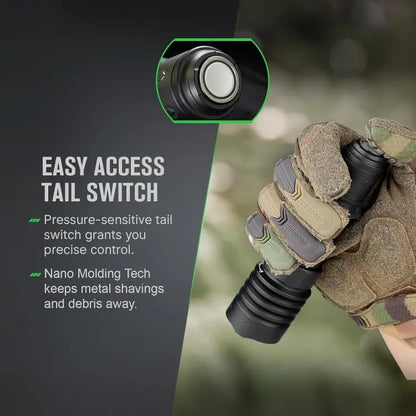 OLIGHT WARRIORX4MTBK Warrior X 4 USB-C and MCC Rechargeable Tactical Flashlight With Holster - Matte Black