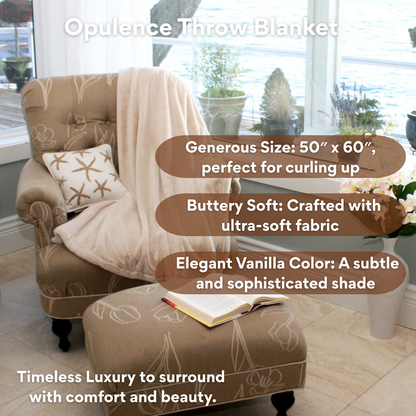 Opulence Throw: Buttery Soft, Vanilla Color