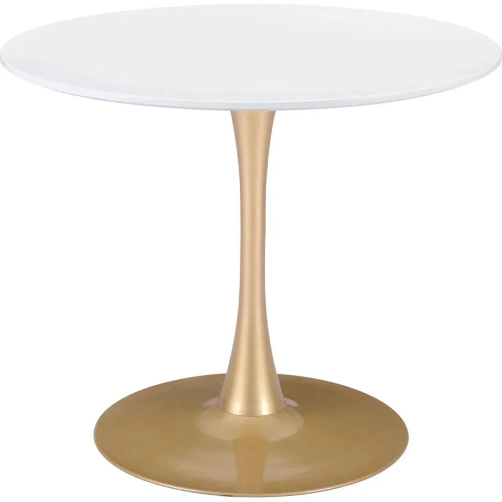 Opus Dining Table White & Gold