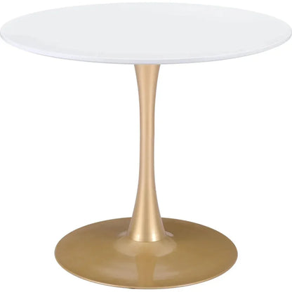 Opus Dining Table White & Gold