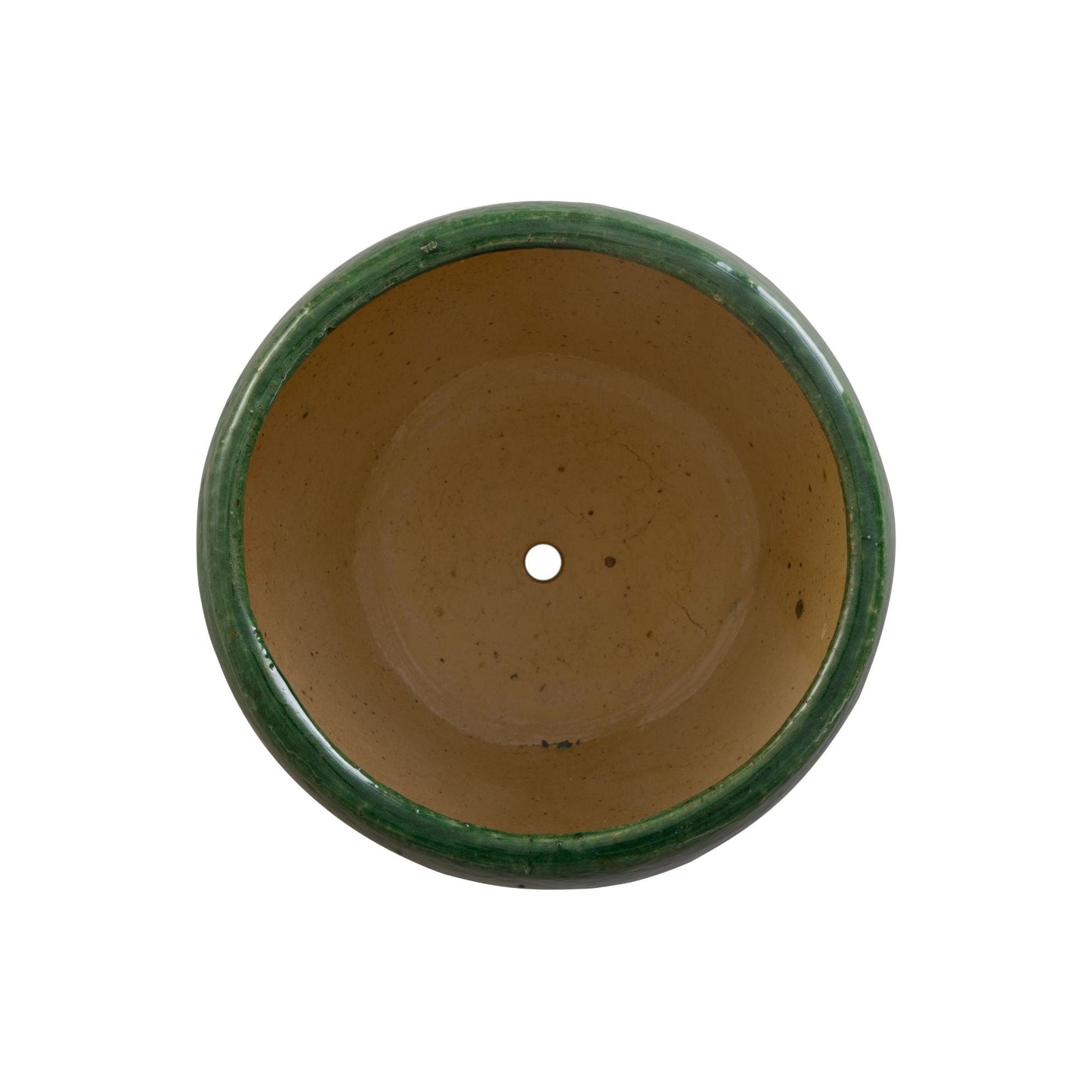 Ossal Green Ceramic Outdoor Planter