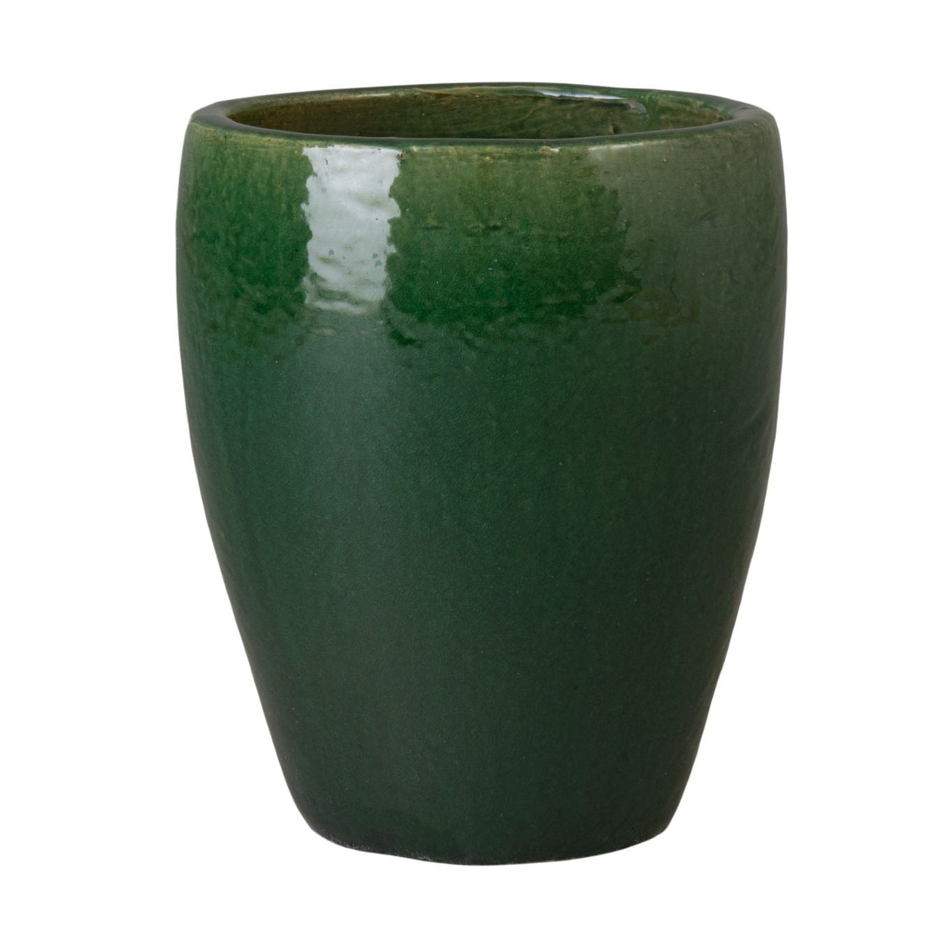 Ossal Green Ceramic Outdoor Planter