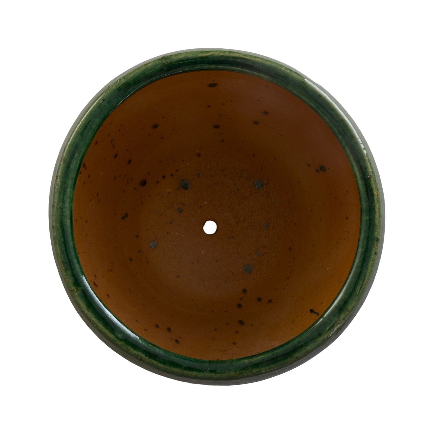 Ossal Green Ceramic Outdoor Planter