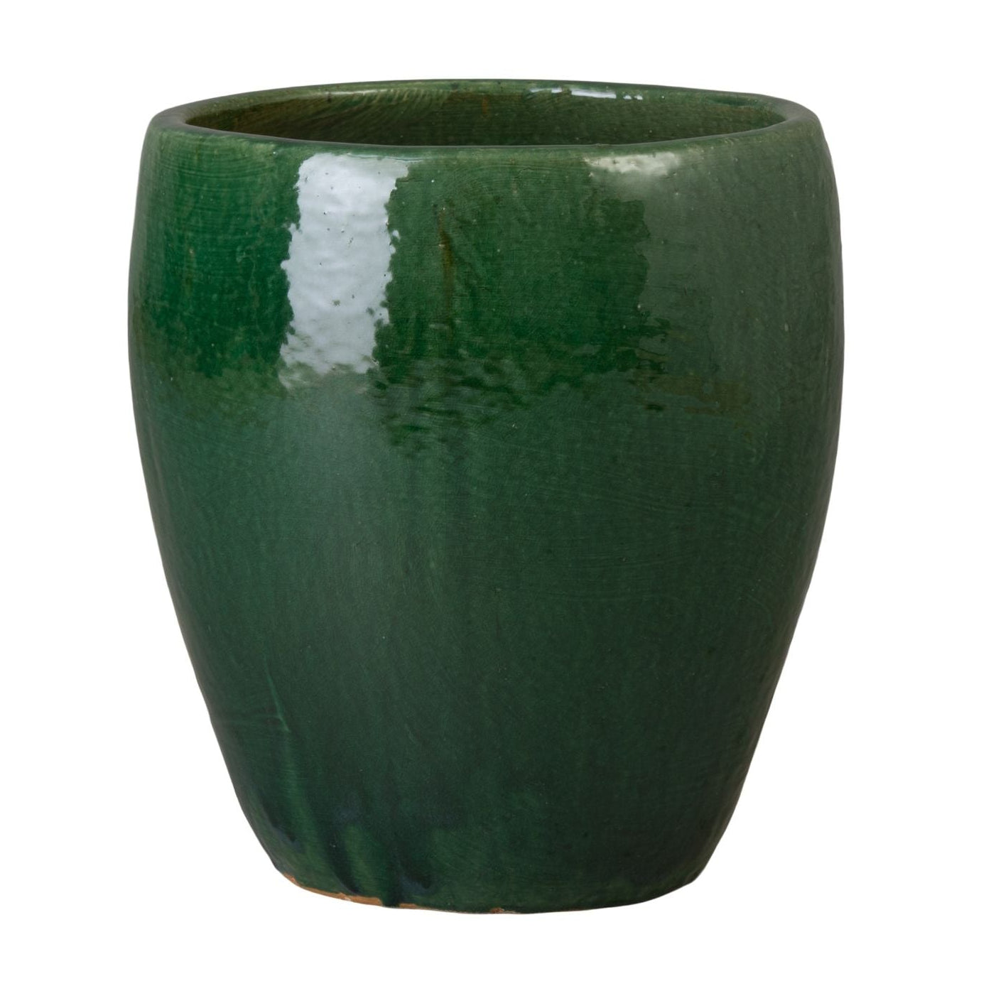 Ossal Green Ceramic Outdoor Planter