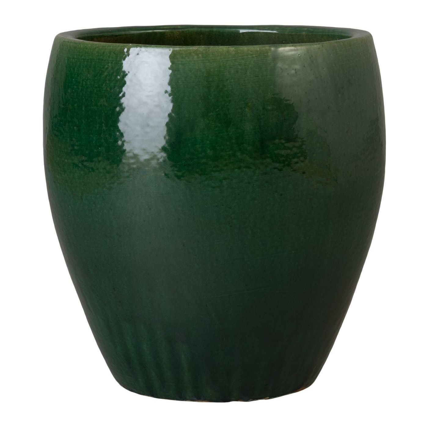 Ossal Green Ceramic Outdoor Planter