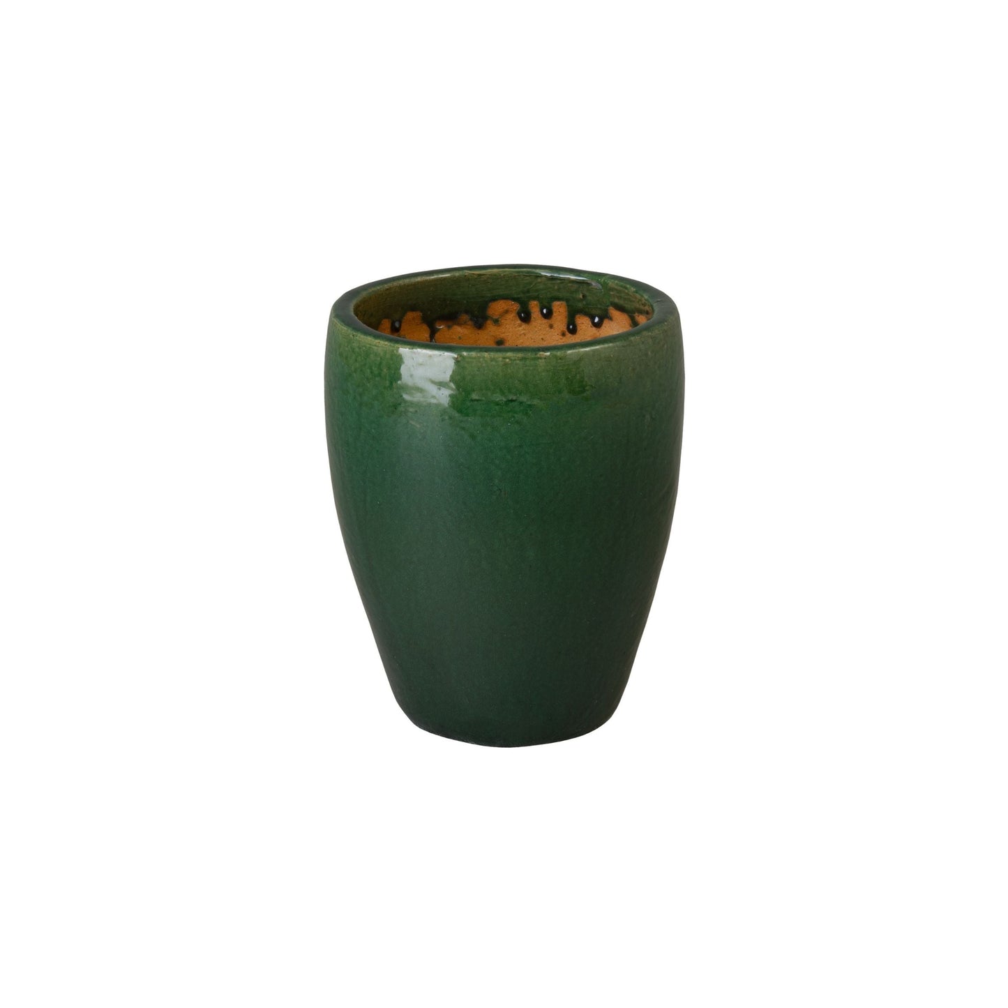 Ossal Green Ceramic Outdoor Planter