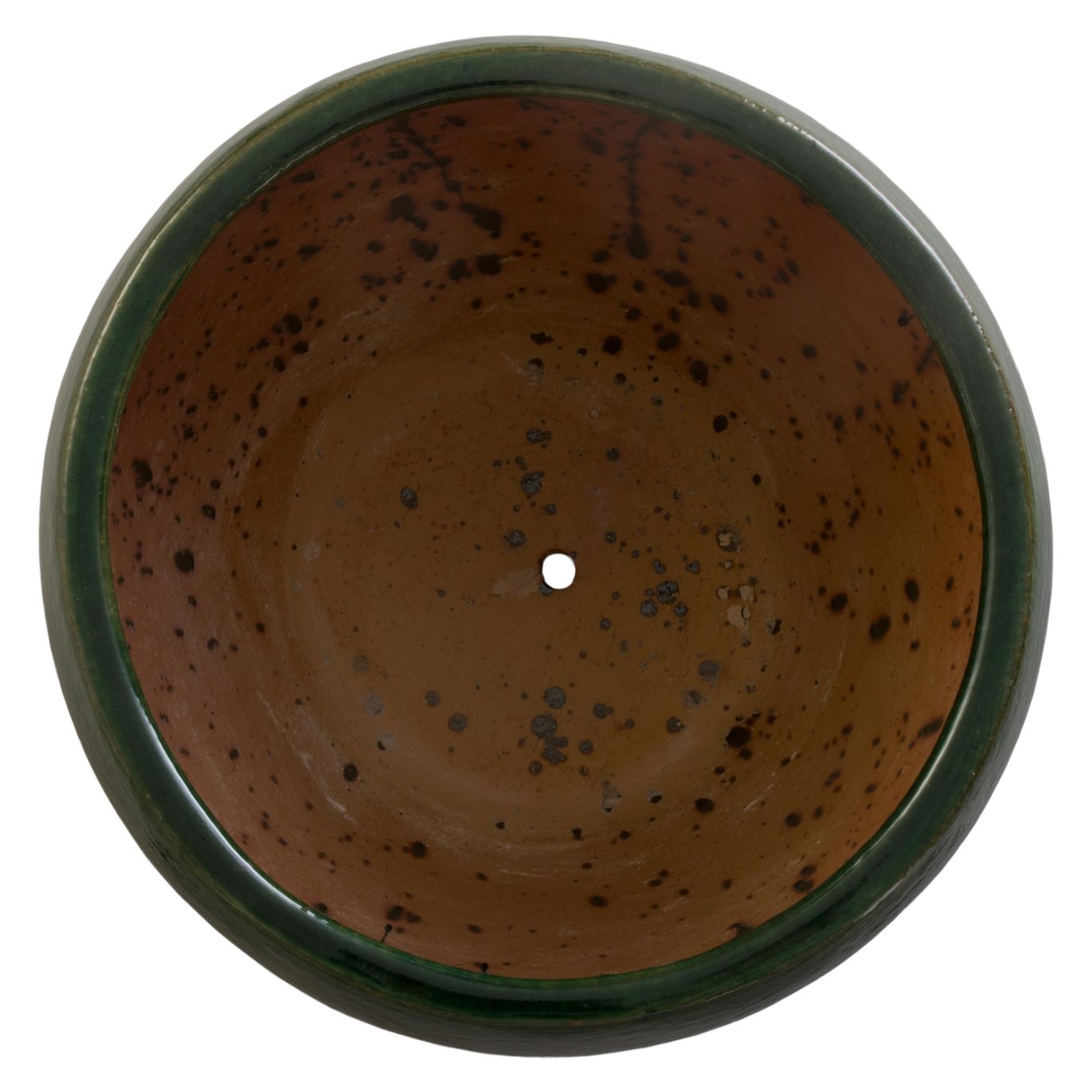 Ossal Green Ceramic Outdoor Planter
