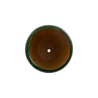 Ossal Green Ceramic Outdoor Planter