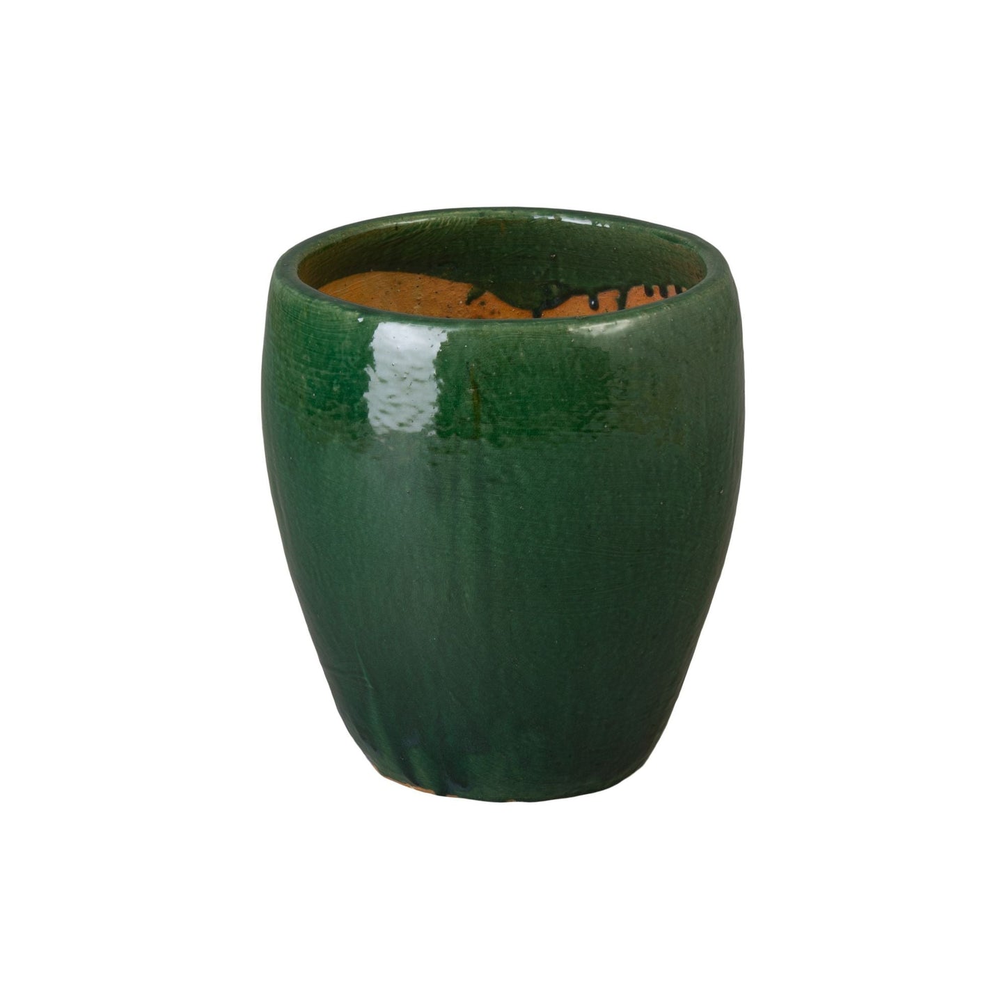 Ossal Green Ceramic Outdoor Planter